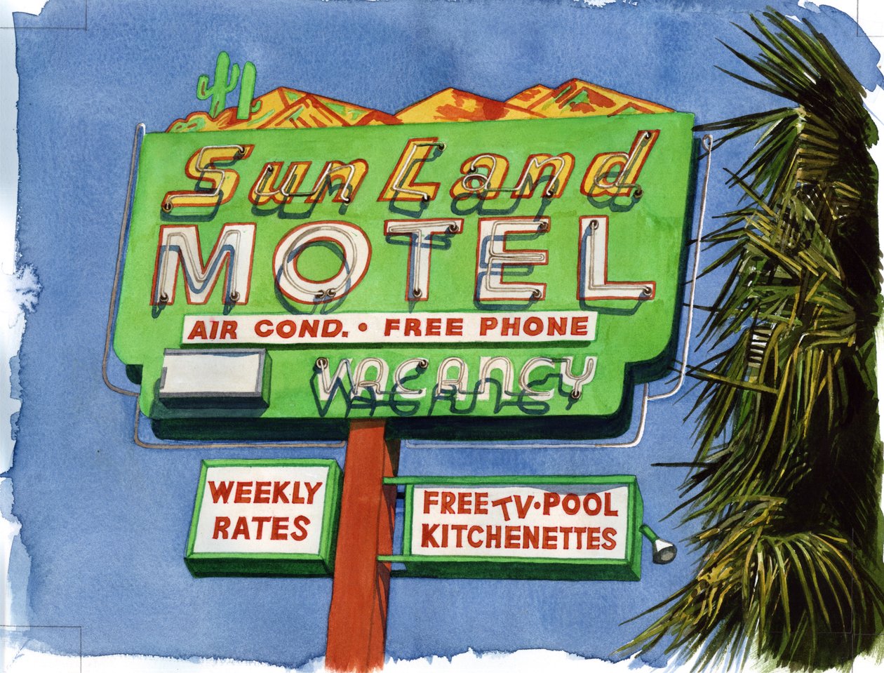 The Sun Land, Miracle Mile, 2004 (wc papíron) alkotó: Lucy Masterman