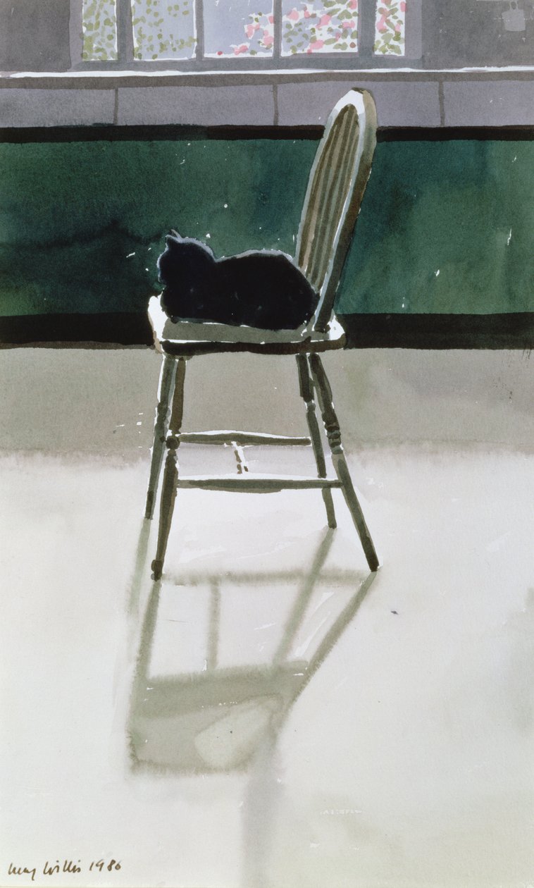 Macska a széken, 1986 alkotó: Lucy Willis