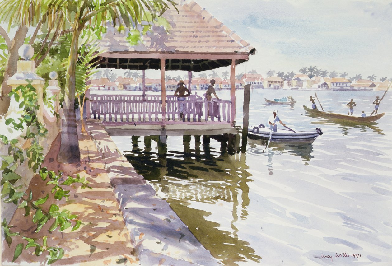 The Jetty, Cochin, 1991 (wc papíron) alkotó: Lucy Willis