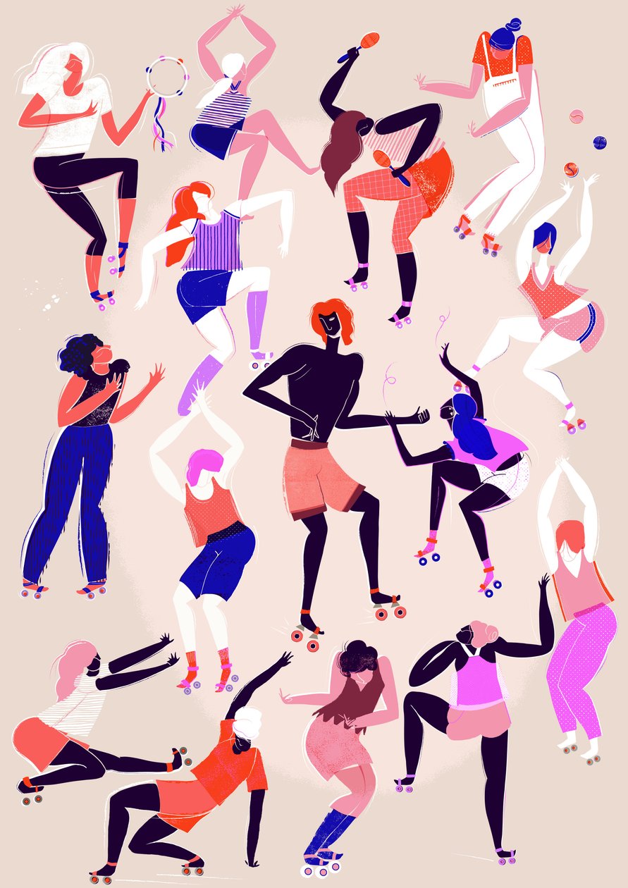 Roller Disco, 2015 (digitális) alkotó: Lucy Banaji