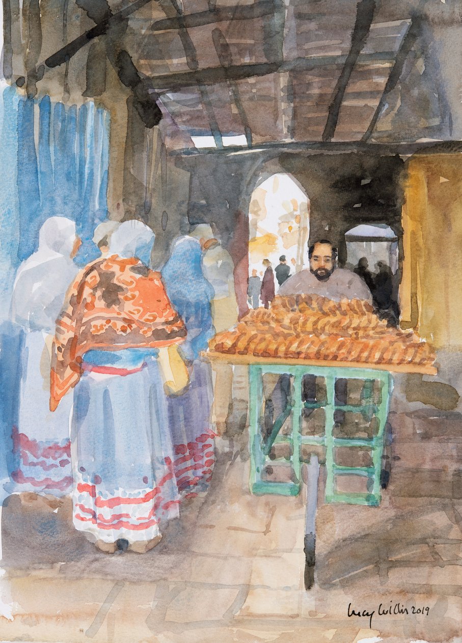 Bagel eladó az óvárosban, Jeruzsálem, 2019 (papír nélkül) alkotó: Lucy Willis