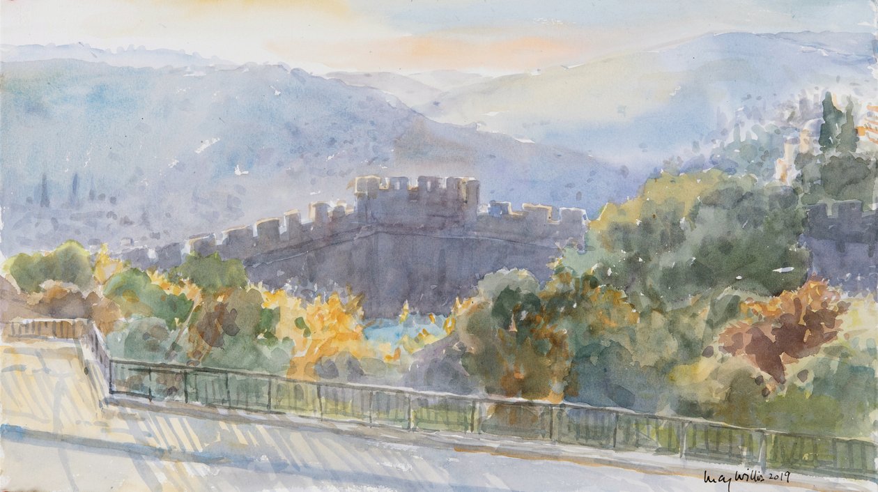 Hills Beyond the City, Sunrise, Jeruzsálem, 2019 (papír nélkül) alkotó: Lucy Willis