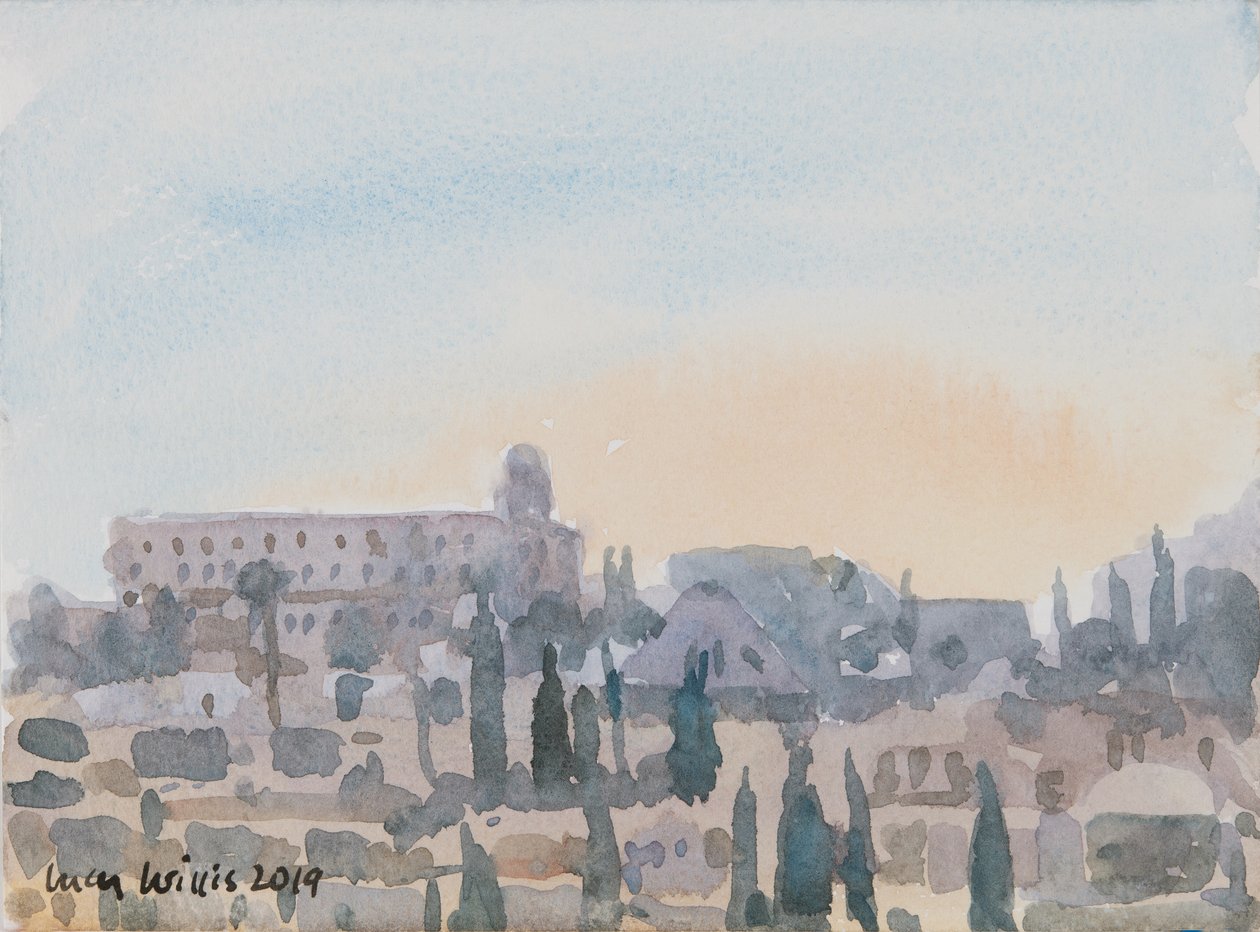 The King David Hotel, Sunset, Jeruzsálem, 2019 (papír nélkül) alkotó: Lucy Willis
