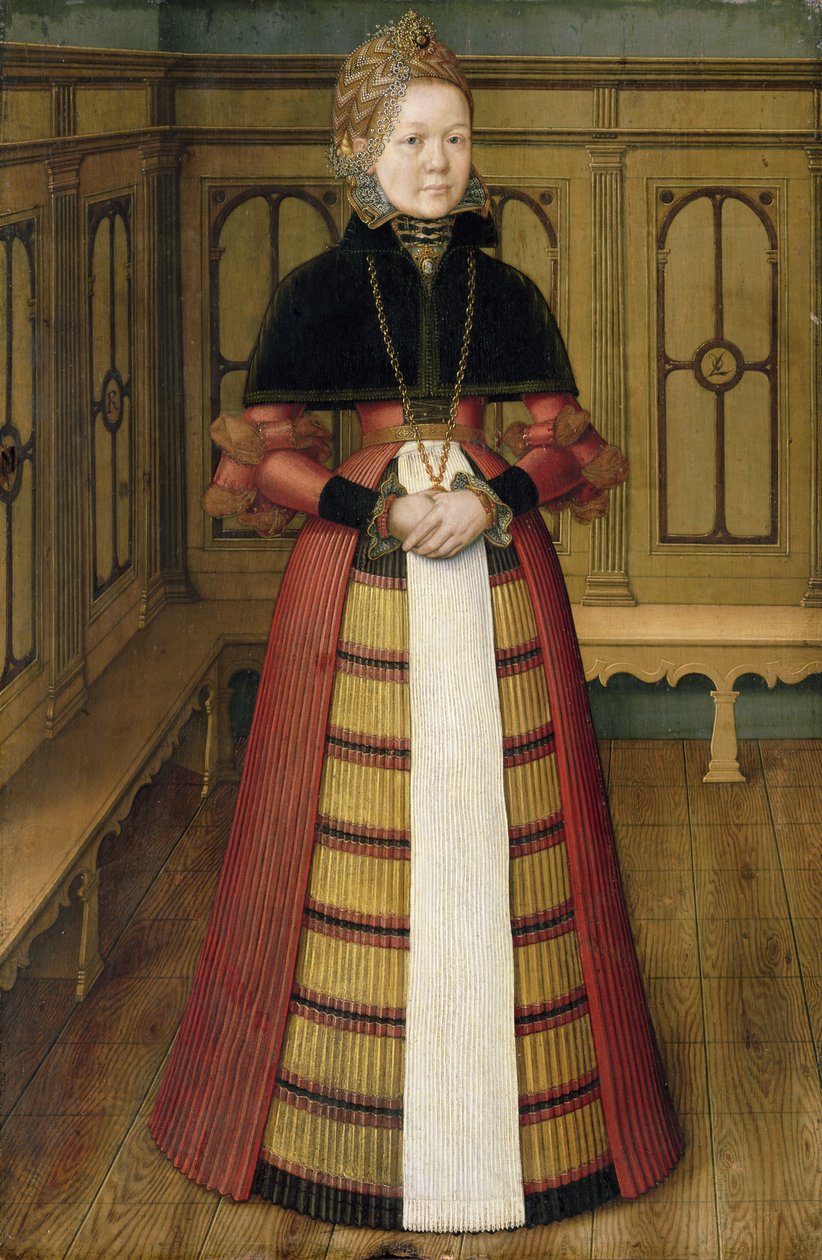 Mette (Mathildis) von Munchhausen portréja alkotó: Ludger Tom the Younger Ring