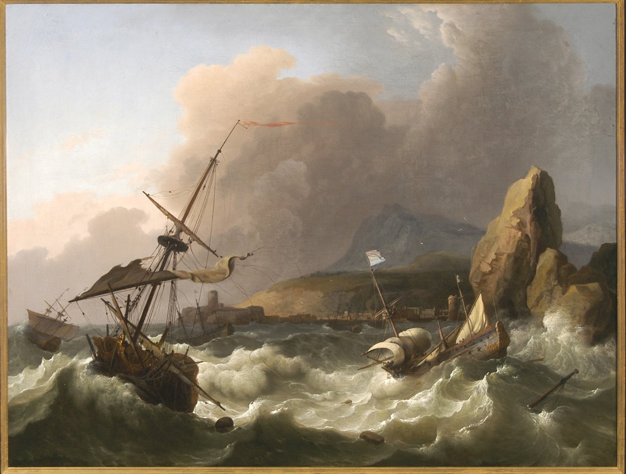 Vihar a tengeren, 1702 alkotó: Ludolf Backhuysen
