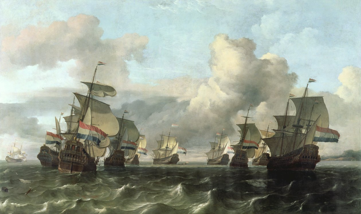 Az Indiai Társaság holland flottája, 1675 alkotó: Ludolf Backhuysen