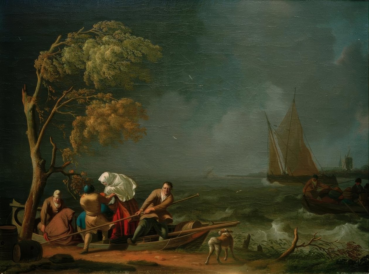 A komp viharban alkotó: Ludolf Backhuysen