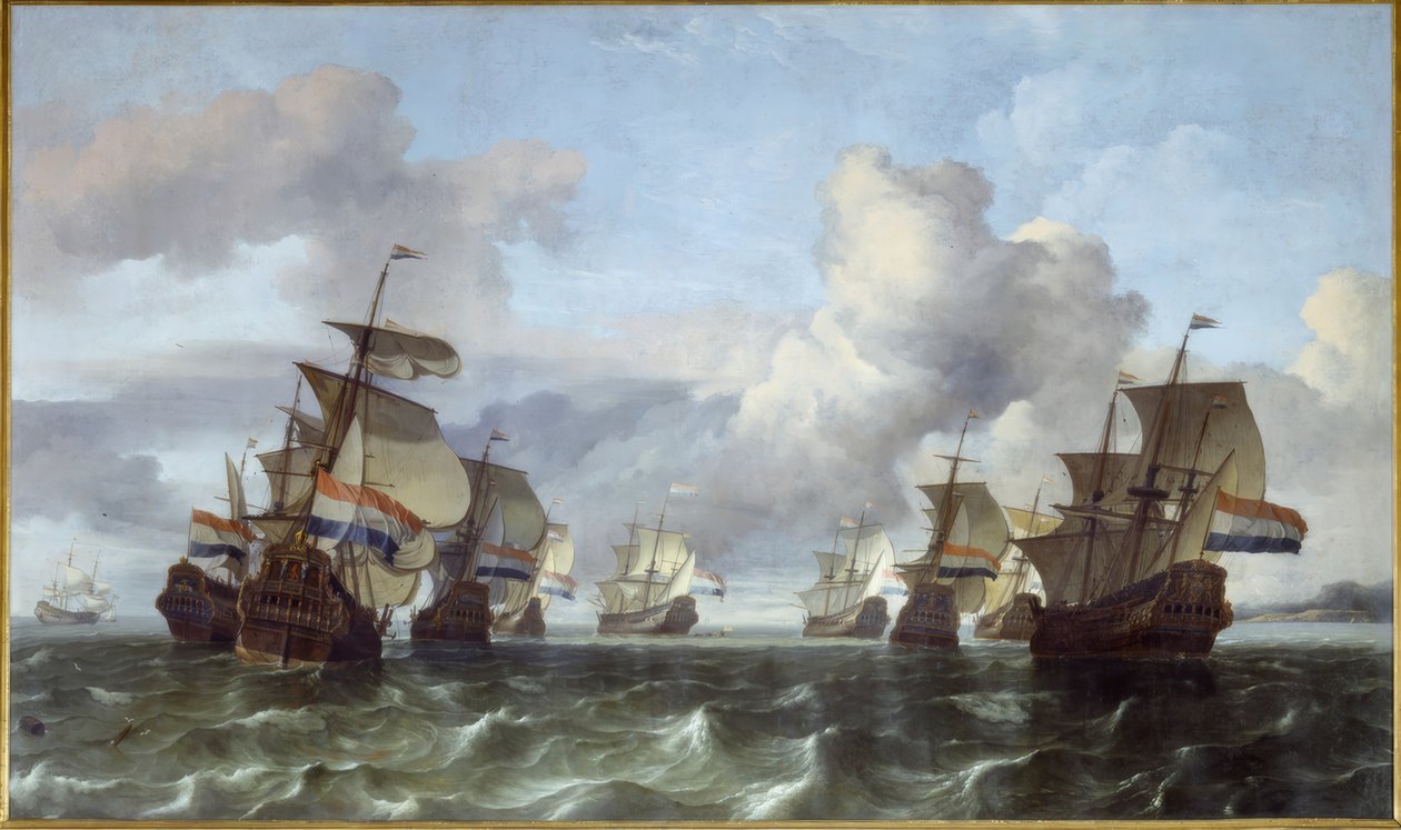 A holland-indiai Kom holland flottája alkotó: Ludolf Backhuysen