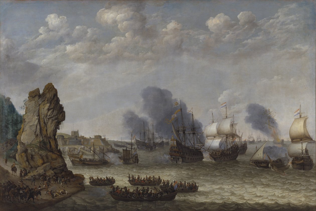A négynapos csata, 1666. június 11-14 alkotó: Ludolf Bakhuizen