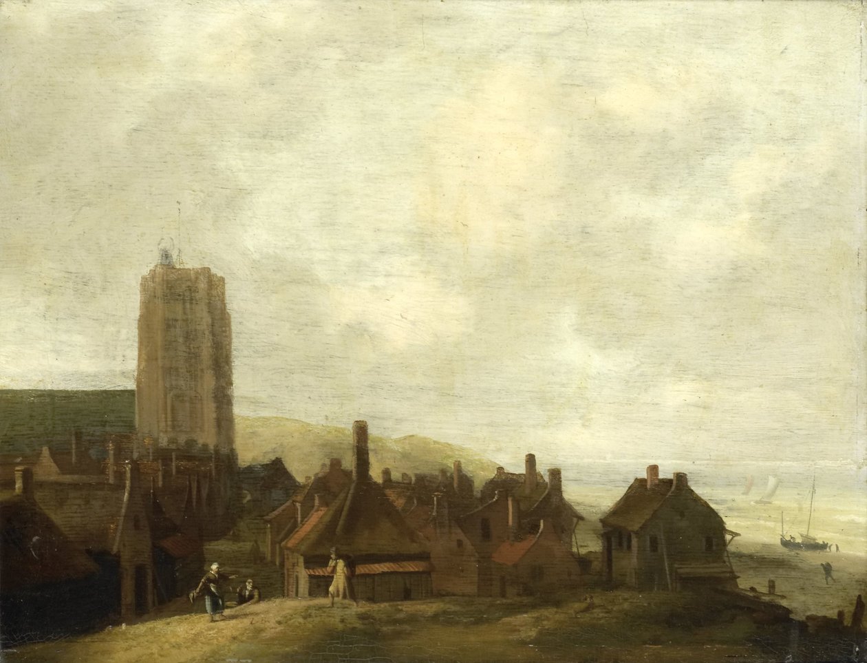 Egmond aan Zee kilátása alkotó: Ludolf Bakhuysen