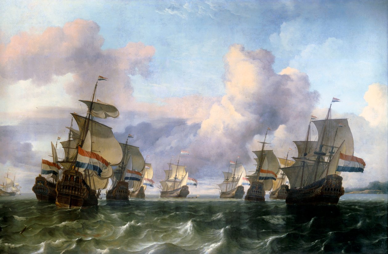 Az Indiai Társaság holland szárnya. Ludolf Backhuysen (1631-1708) festménye Ec. Hol. alkotó: Ludolf I Backhuysen