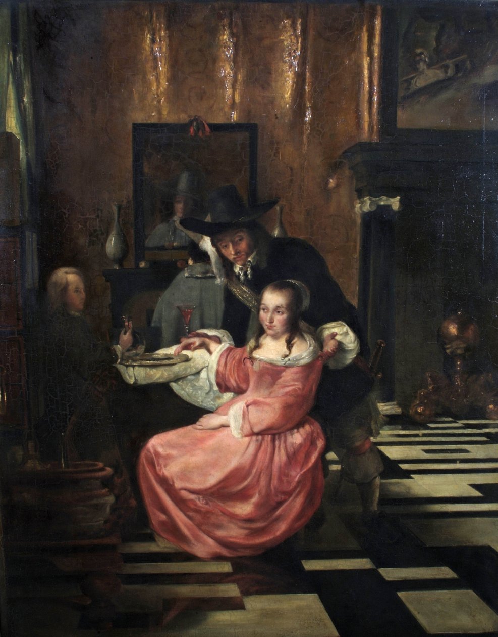 Holland belső figurákkal alkotó: Ludolf de Jongh