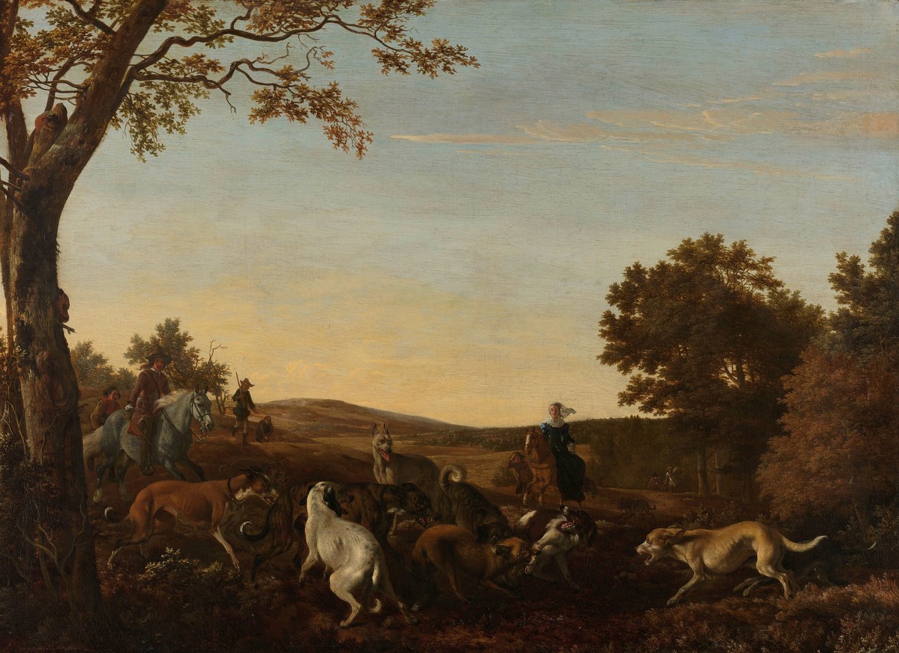 A rókavadászat alkotó: Ludolf de Jongh
