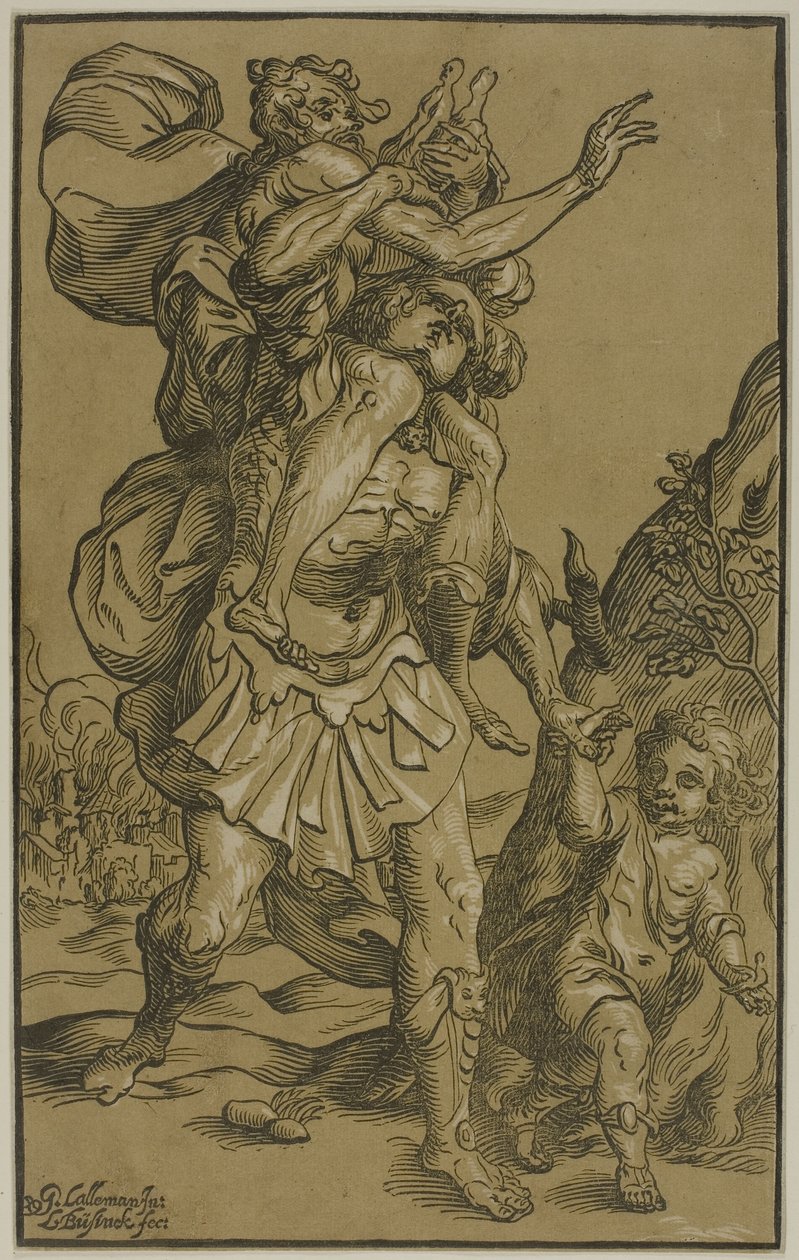 Aeneas és Anchises alkotó: Ludolph Büsinck