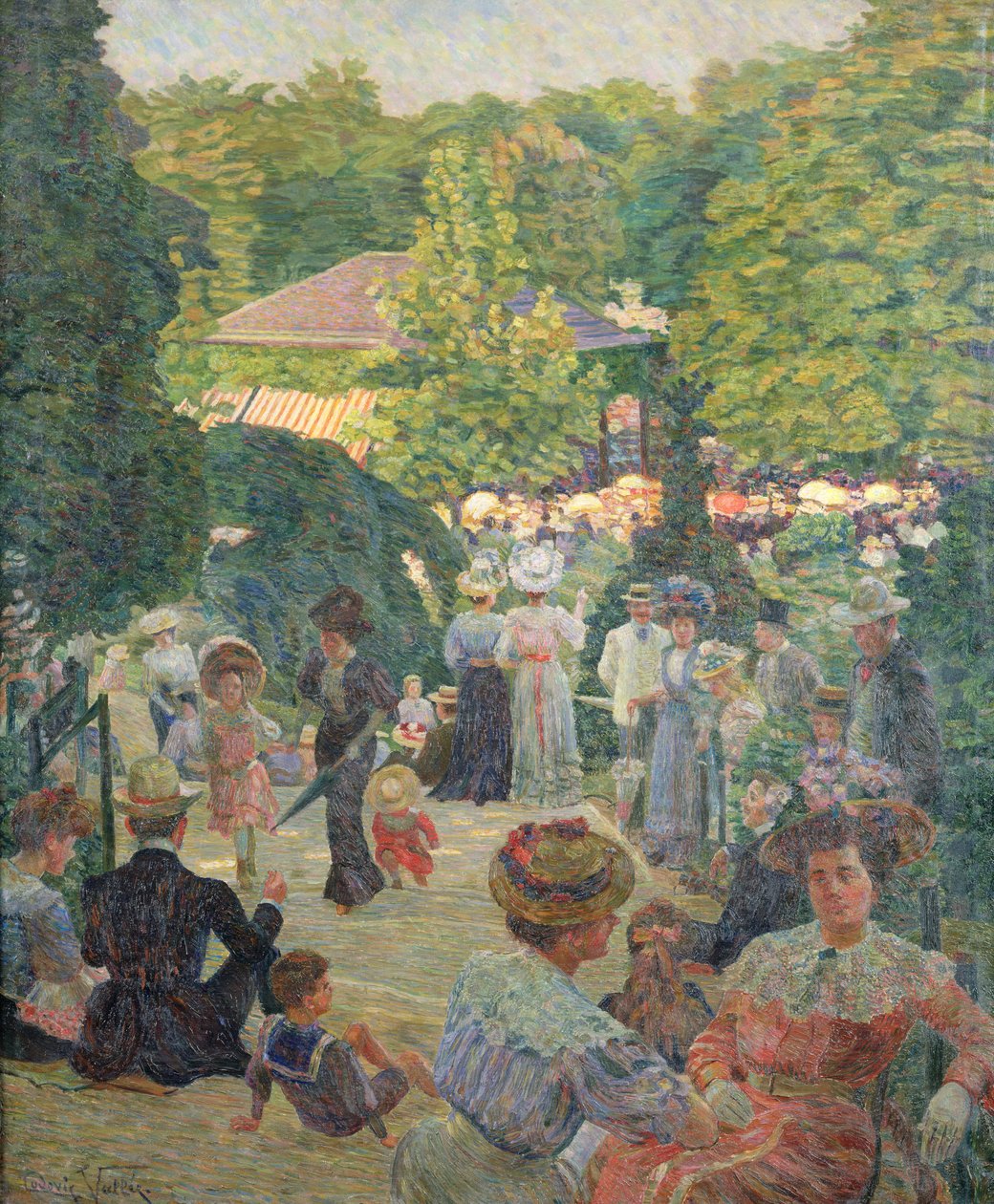 Le Parc de Montsouris, Kilátás a Bandstand felé alkotó: Ludovic Vallee