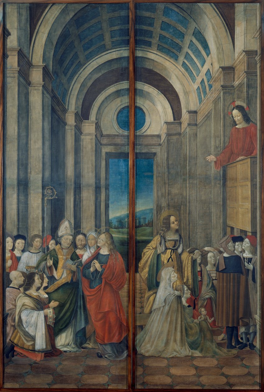 Mária Magdolna, Márta, Lázár és Maximinus A Provence -i herceg és hercegnő imádta és ... alkotó: Ludovico de Donati