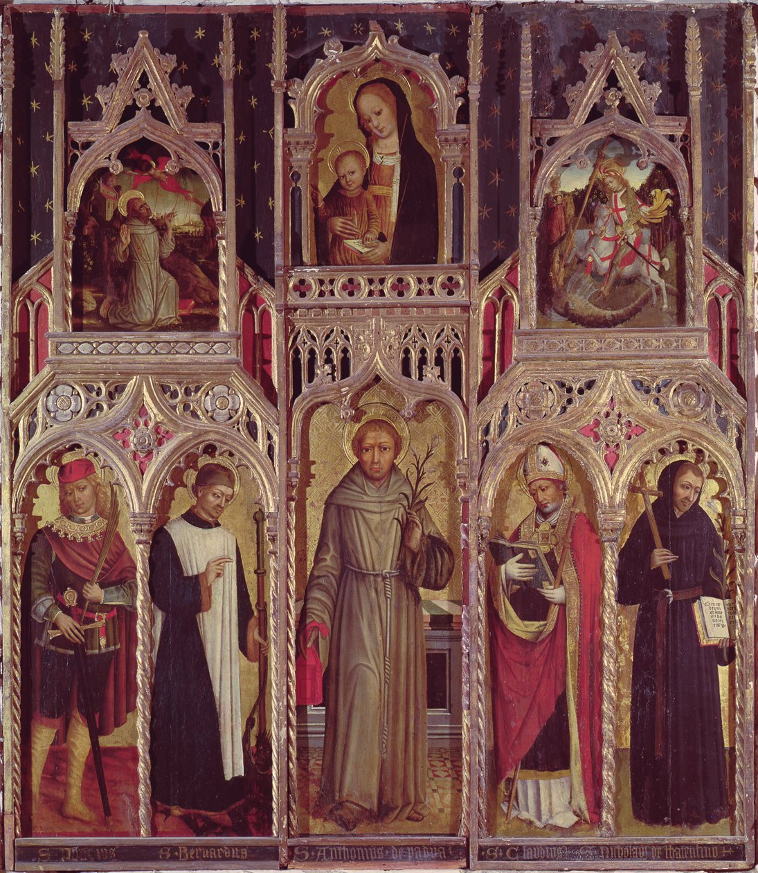 Szent Antal oltárképe alkotó: Ludovico Brea