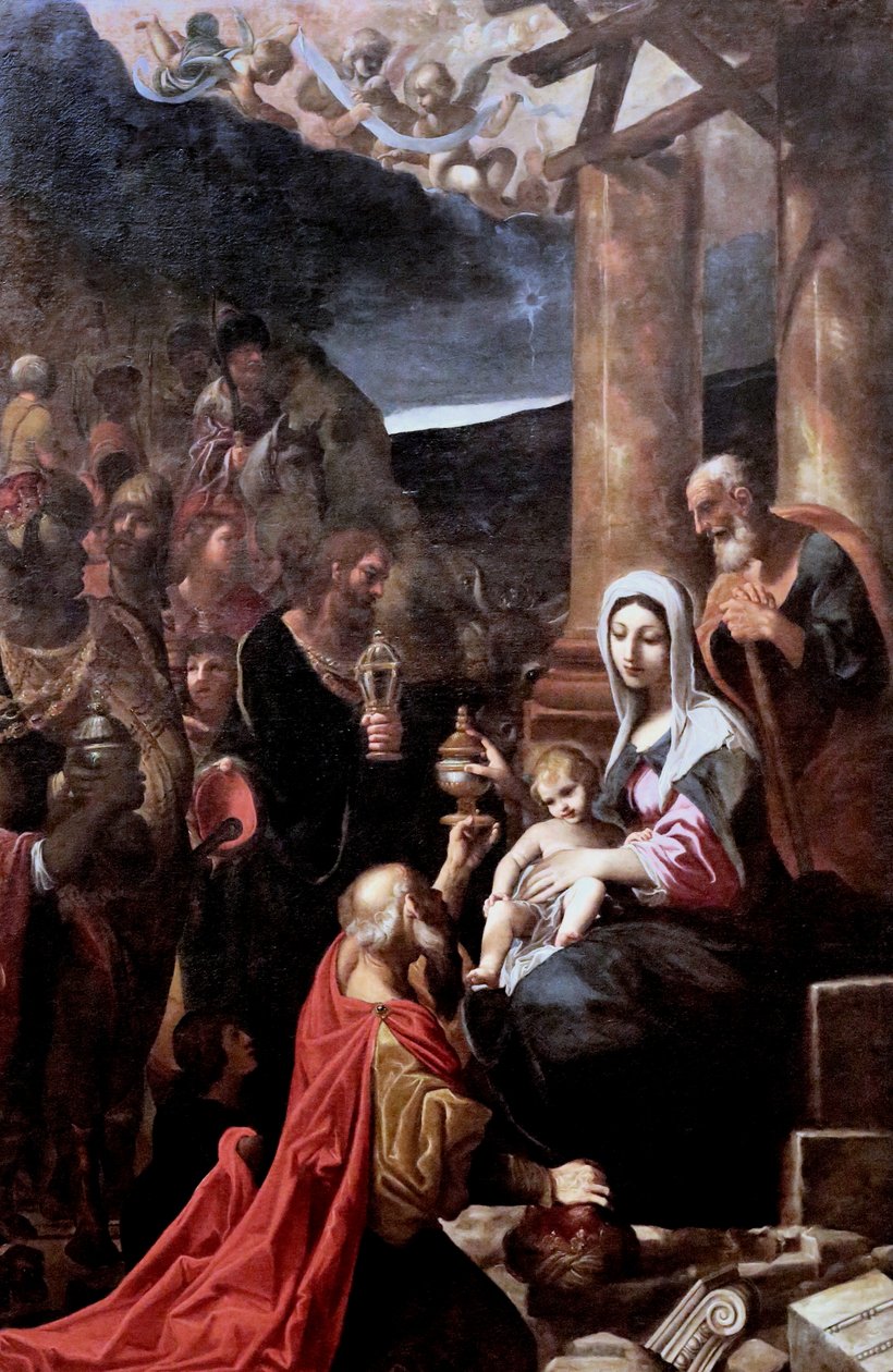 A bölcsek imádása alkotó: Ludovico Carracci
