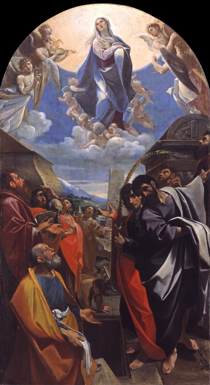 Mária mennybemenetele alkotó: Ludovico Carracci