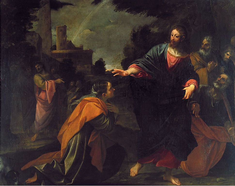Krisztus és a kánaáni asszony alkotó: Ludovico Carracci