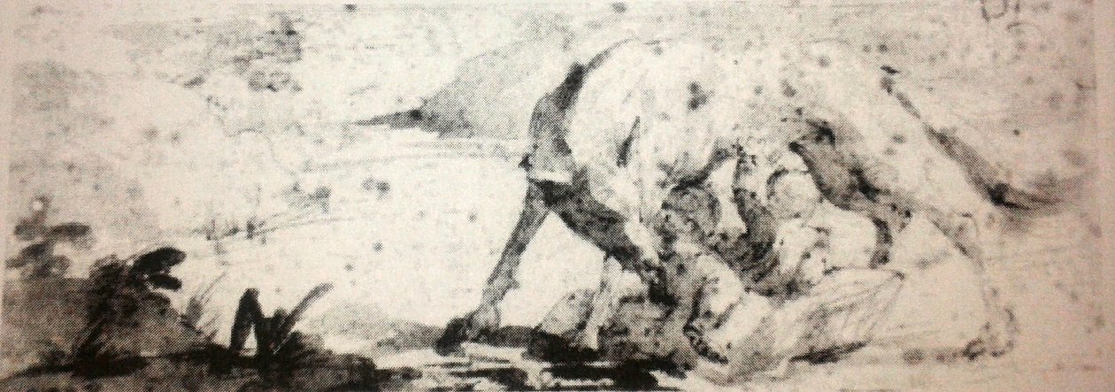 Romulus és Remus, akiket egy farkaslány dajkál. alkotó: Ludovico Carracci