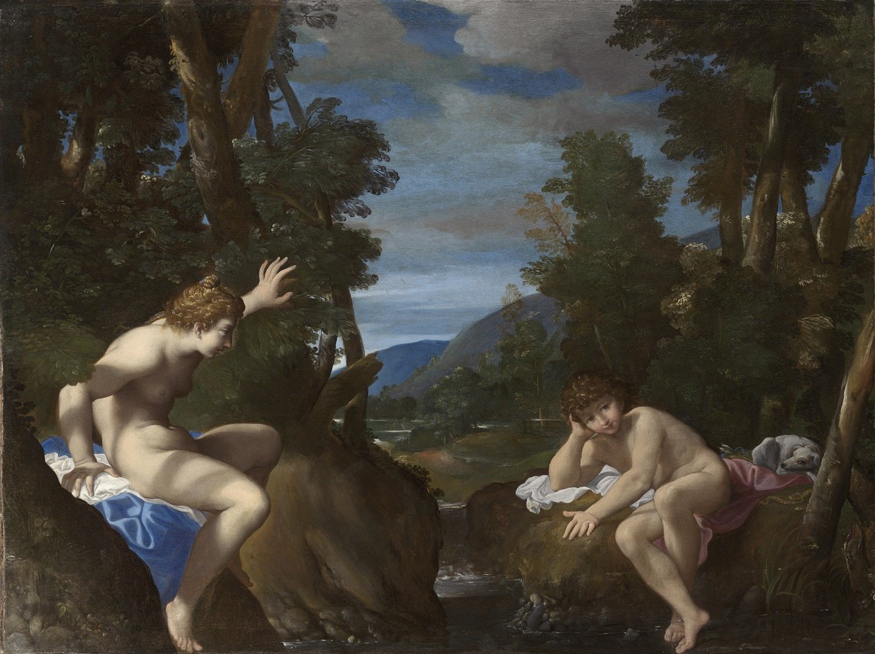 Salmacis és Hermaphroditus alkotó: Ludovico Carracci