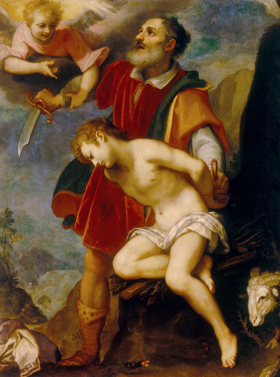 Izsák áldozata alkotó: Ludovico Cardi Cigoli