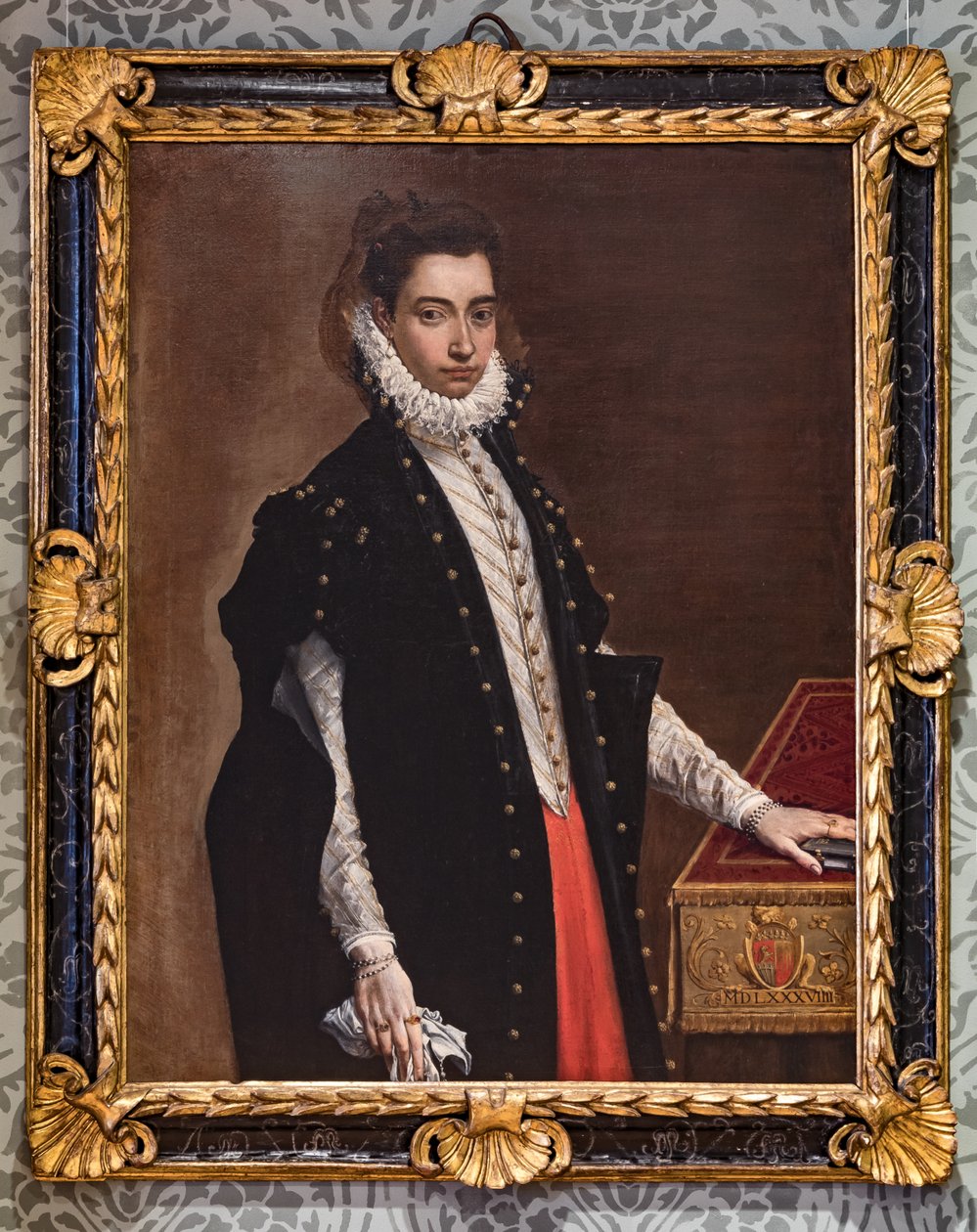 Fontanellato, Masone labirintusa, Franco Maria Ricci Művészeti Gyűjtemény: "Lucrezia Bentivoglio Leoni portréja" alkotó: Ludovico Carracci