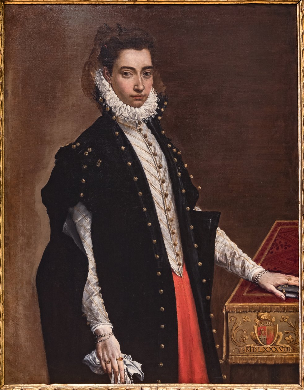 Fontanellato, Masone labirintusa, Franco Maria Ricci Művészeti Gyűjtemény: "Lucrezia Bentivoglio Leoni portréja" alkotó: Ludovico Carracci