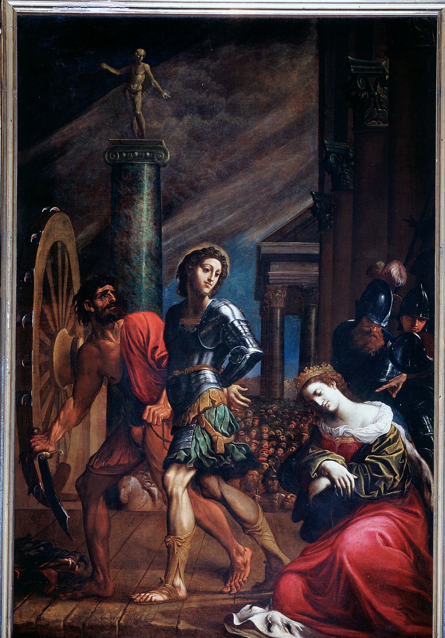 Szent György és Alexandriai Szent Katalin vértanúságai (Festészet alkotó: Ludovico Carracci