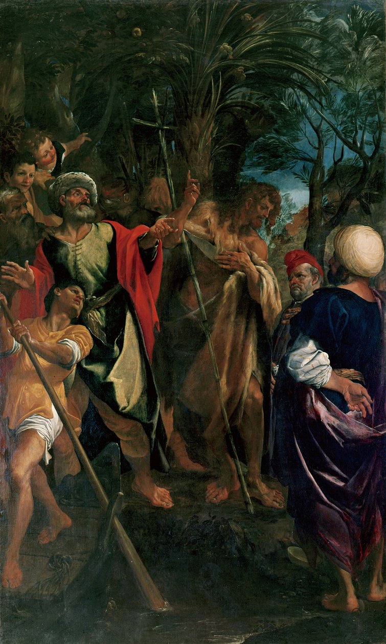 Keresztelő prédikációja alkotó: Ludovico Carracci