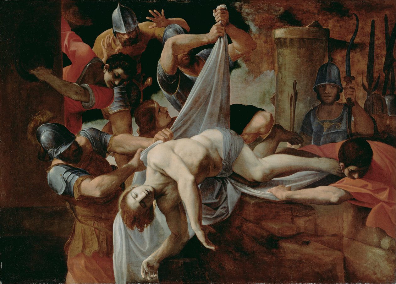 Szent Sebestyén a Cloaca Maxima-ba dobva alkotó: Ludovico Carracci