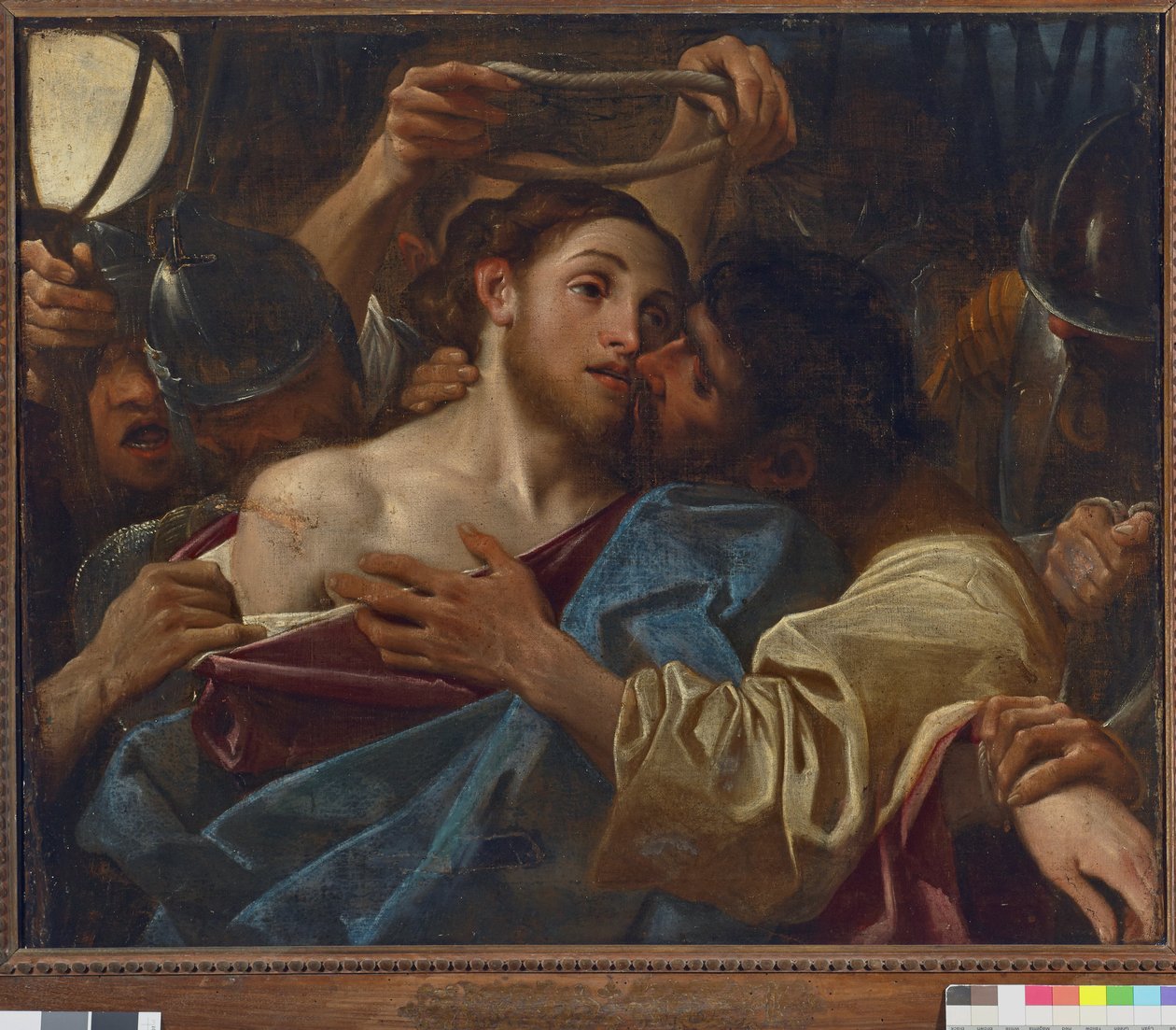 Júdás csókja (olaj, vászon alkotó: Ludovico Carracci
