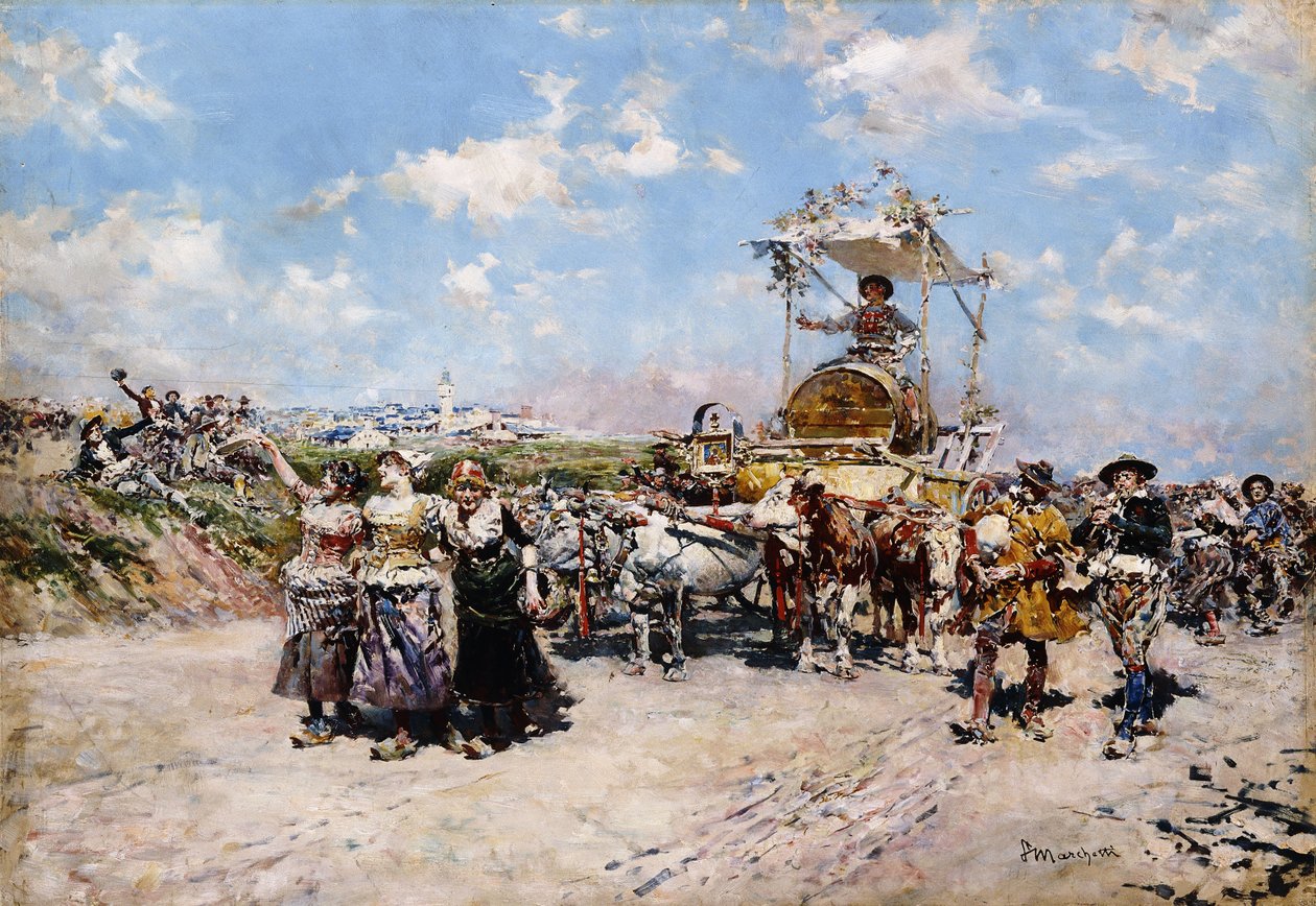 Szőlőszüreti Fesztivál Nápolyban, alkotó: Ludovico Marchetti