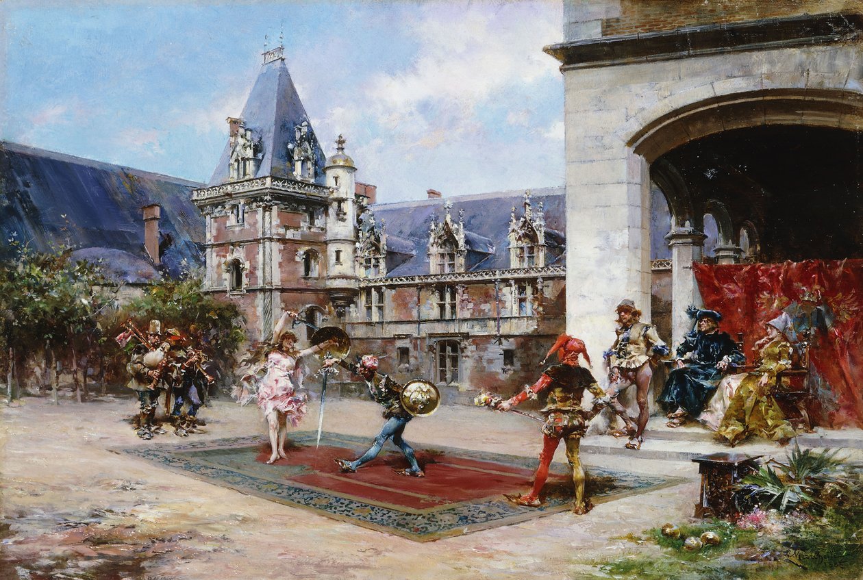 A képregény párbaj, 1885 alkotó: Ludovico Marchetti