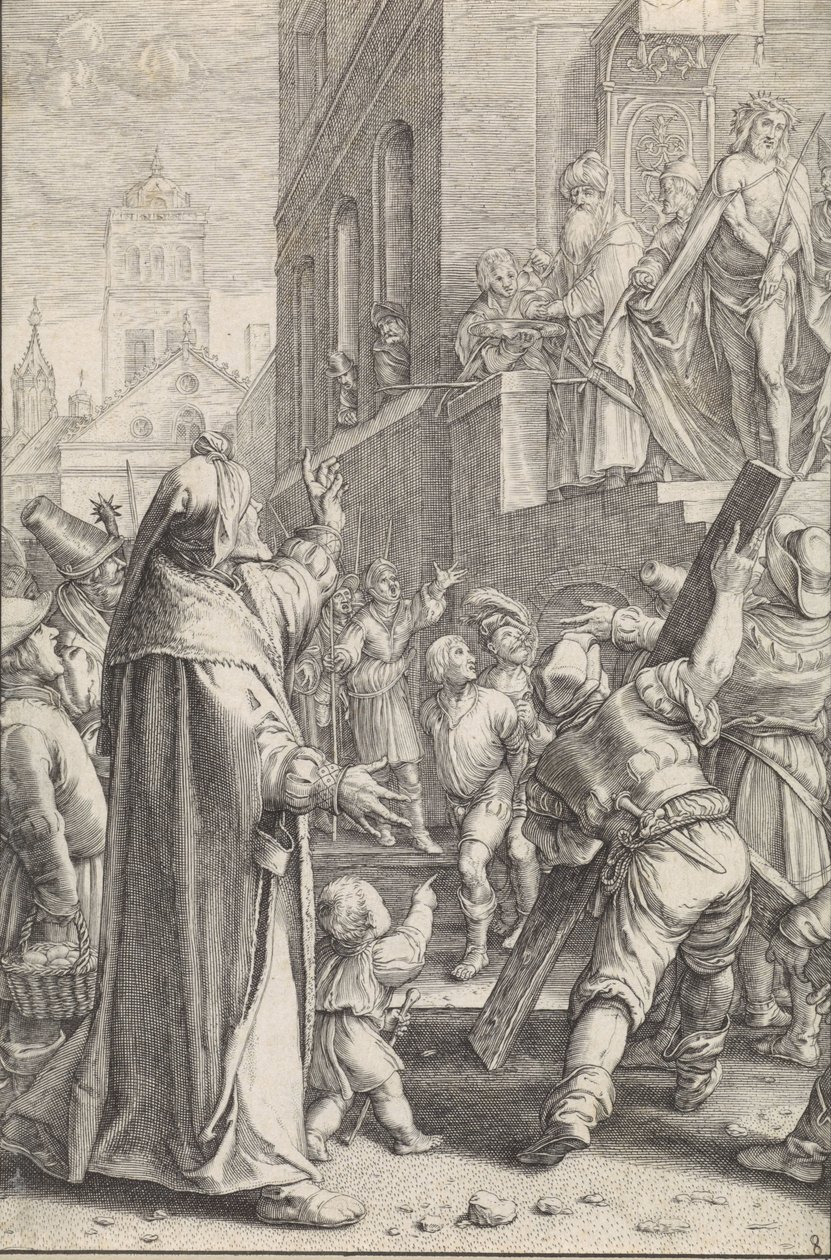 Krisztus megmutatta az embereknek (Ecce homo) A szenvedély (sorozat címe) alkotó: Ludovicus Siceram