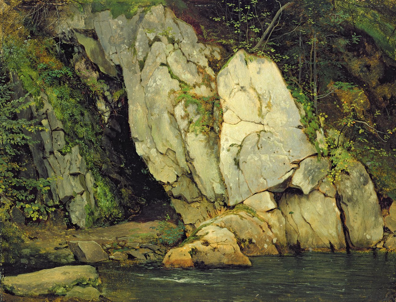 A tű szeme, 1839-40 (olaj, karton) alkotó: Ludwig Adrian Richter