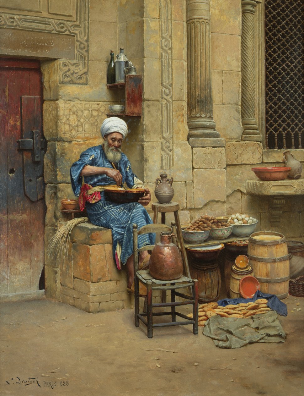 Utcai kereskedő, 1888 alkotó: Ludwig Deutsch