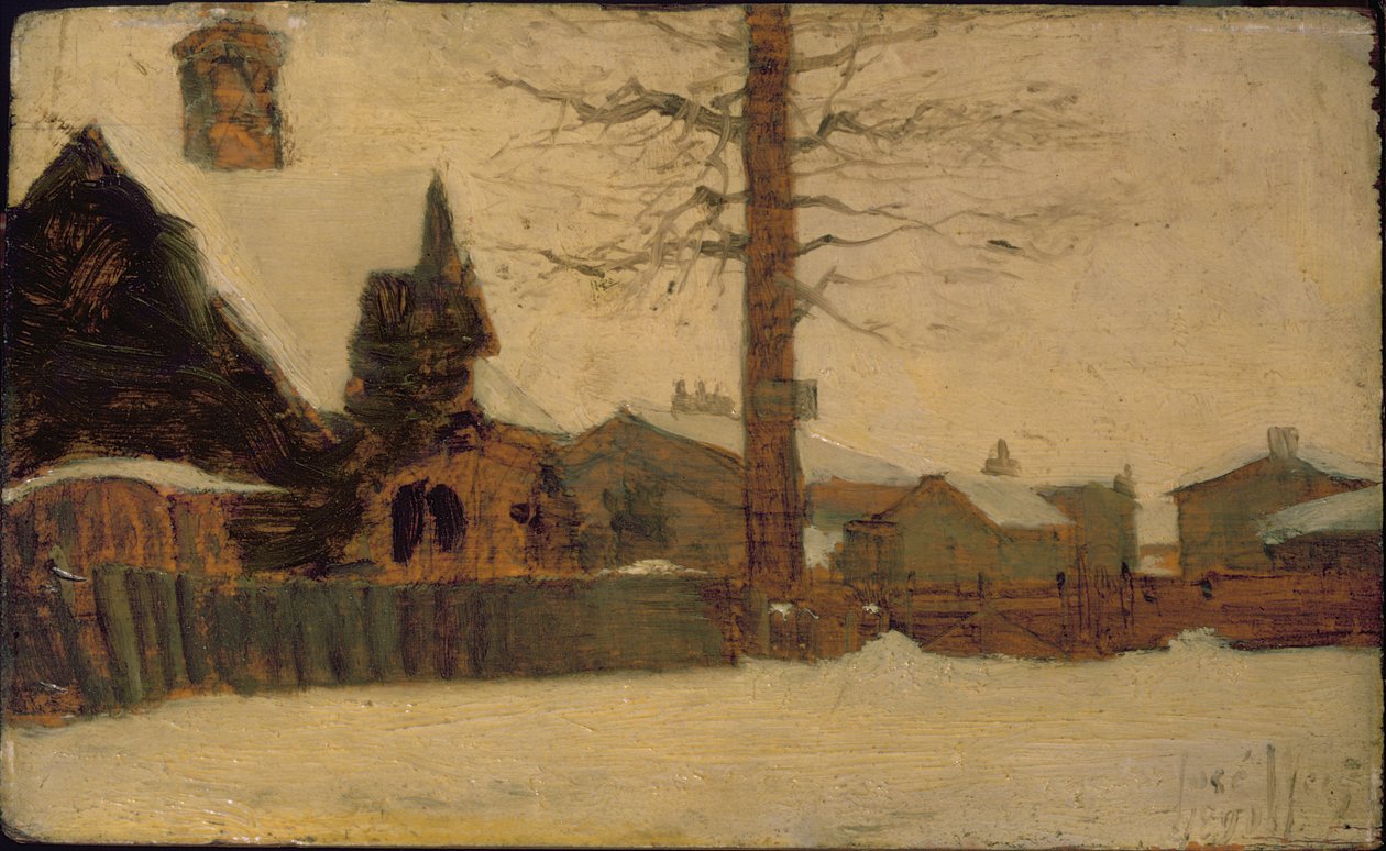 Egy téli jelenet alkotó: Ludwig Munthe