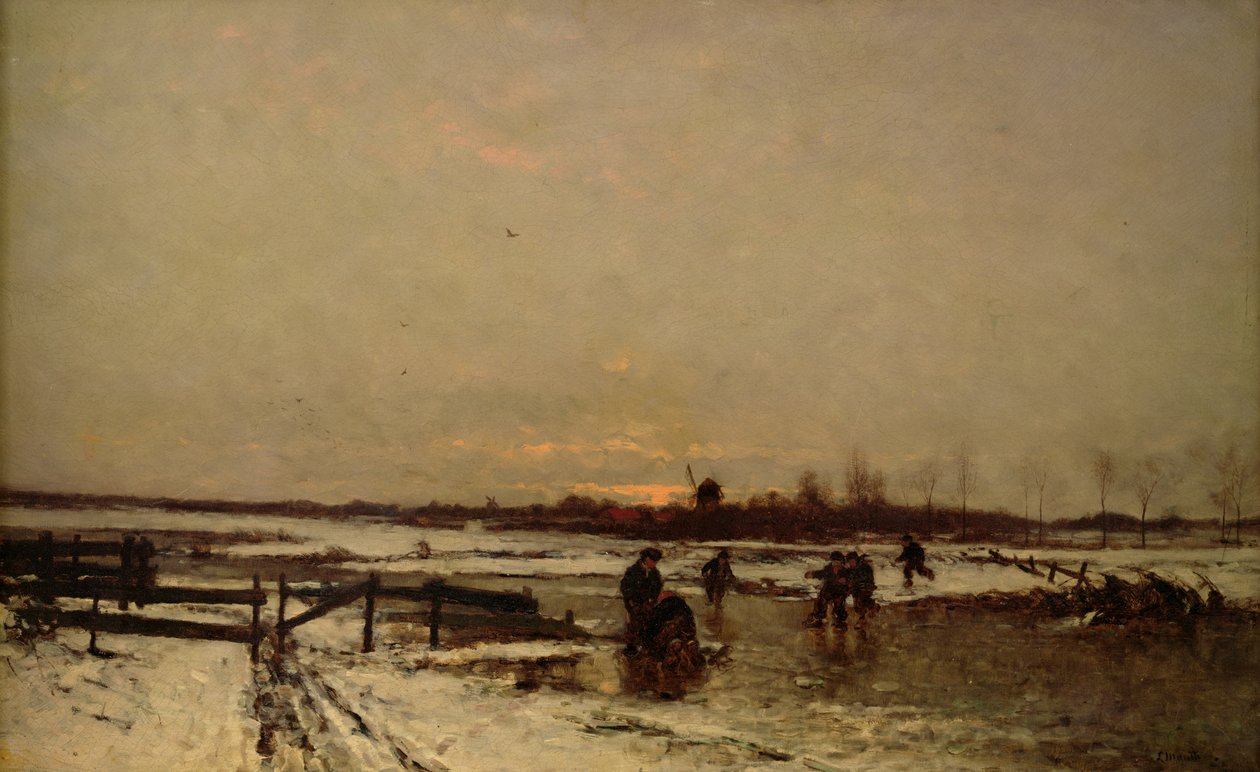 Téli jelenet alkotó: Ludwig Munthe