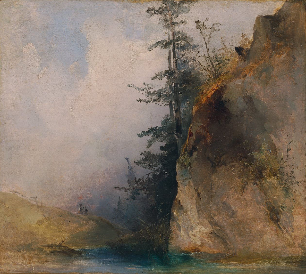 Felsabhang am Bach alkotó: Ludwig Czerny