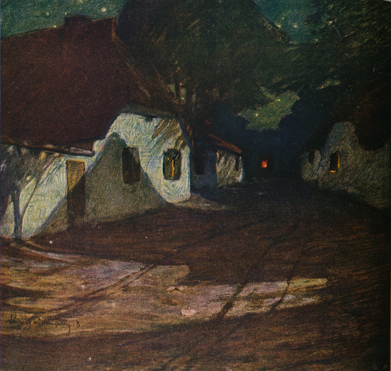 Holdfényes éjszaka, 1900, 1905 alkotó: Ludwig Dettmann