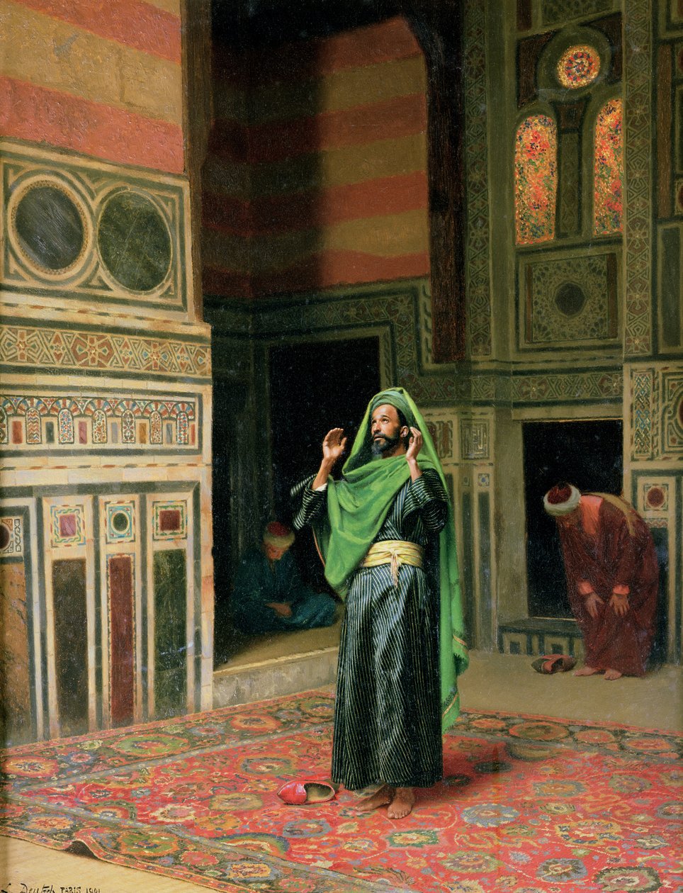 A mecsetben alkotó: Ludwig Deutsch