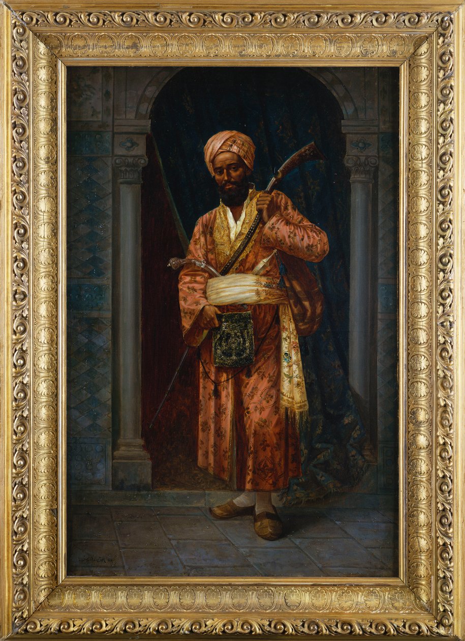 Az arab gárda (olaj, vászon) alkotó: Ludwig Deutsch