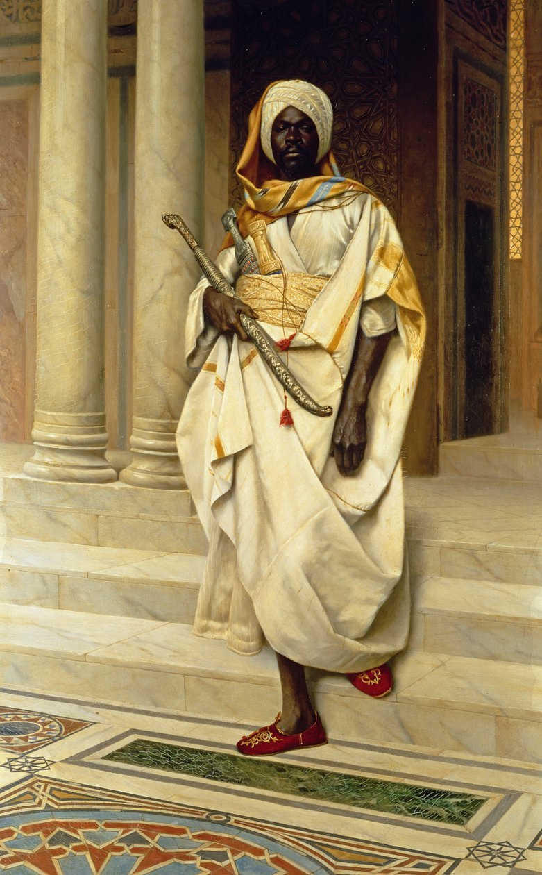 Az emír (olaj, vászon) alkotó: Ludwig Deutsch