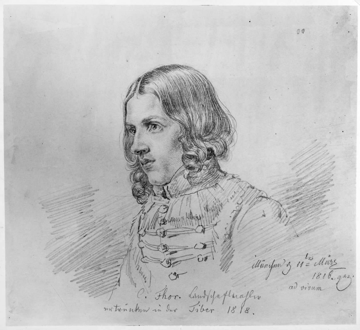 Carl Philipp Fohr portréja alkotó: Ludwig Emil Grimm