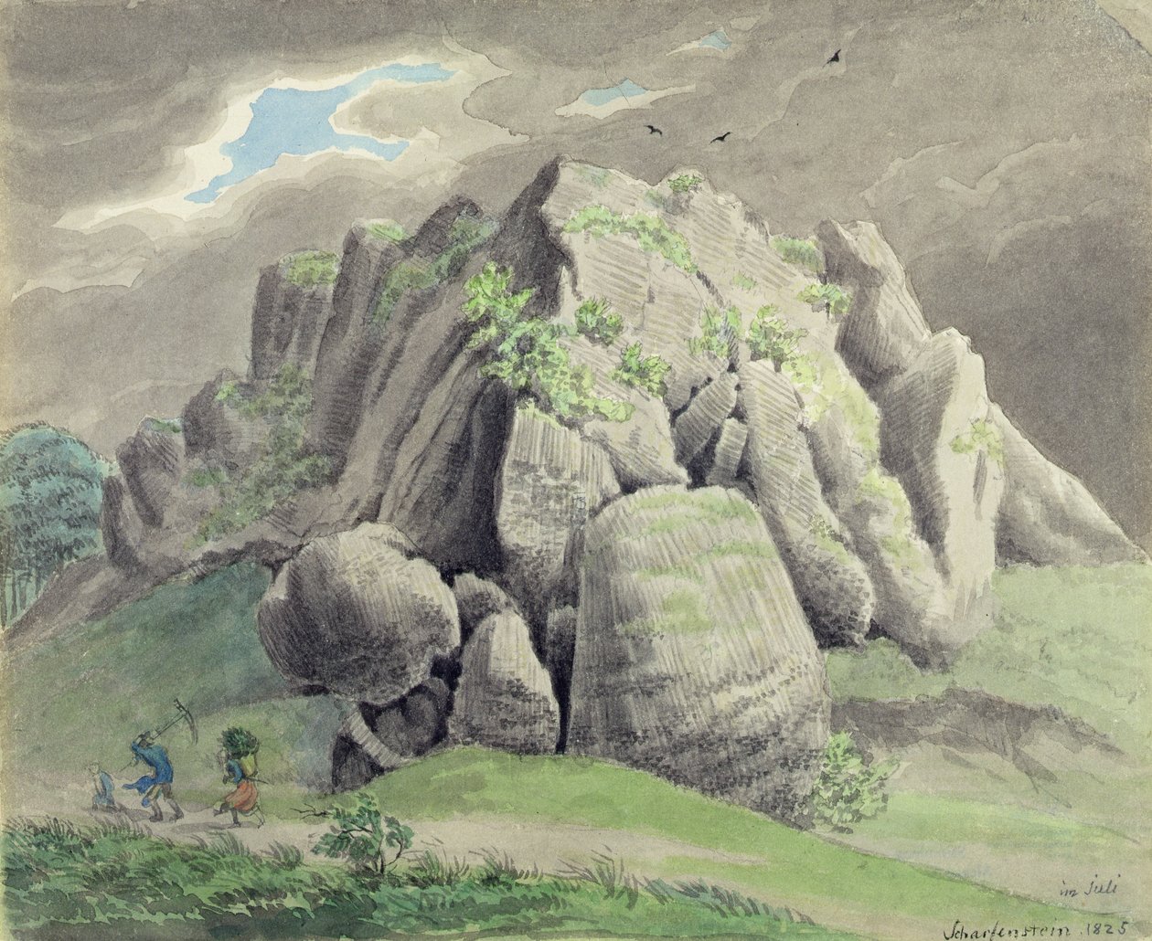 Scharfenstein Gudensberg közelében alkotó: Ludwig Emil Grimm
