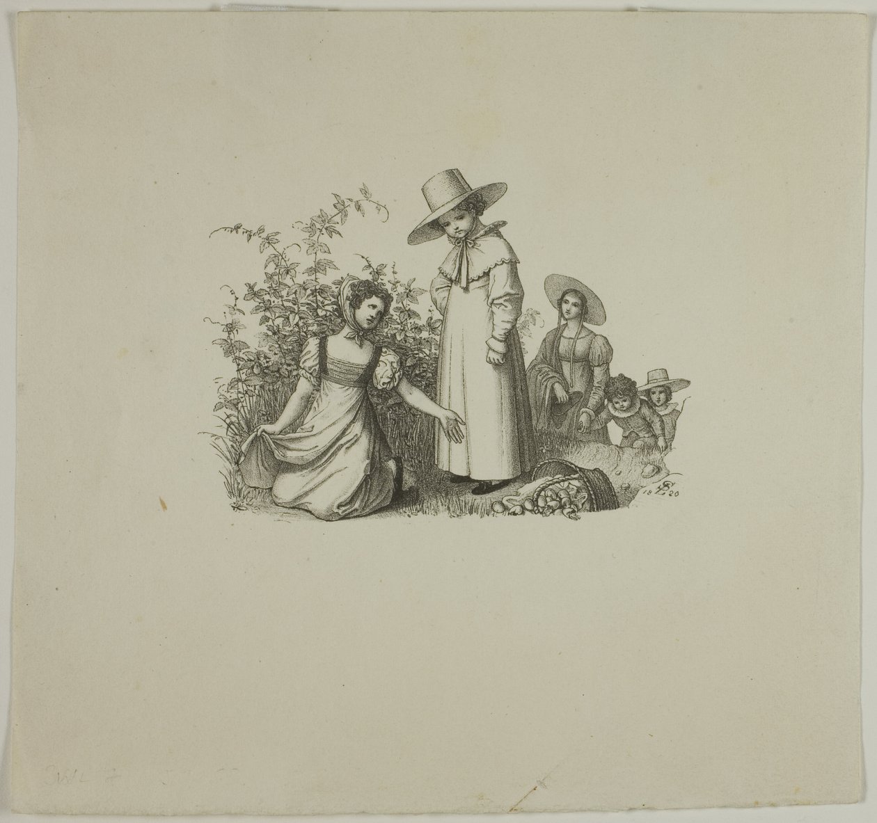 Család piknik kosarakkal alkotó: Ludwig Ferdinand Schnorr von Carolsfeld