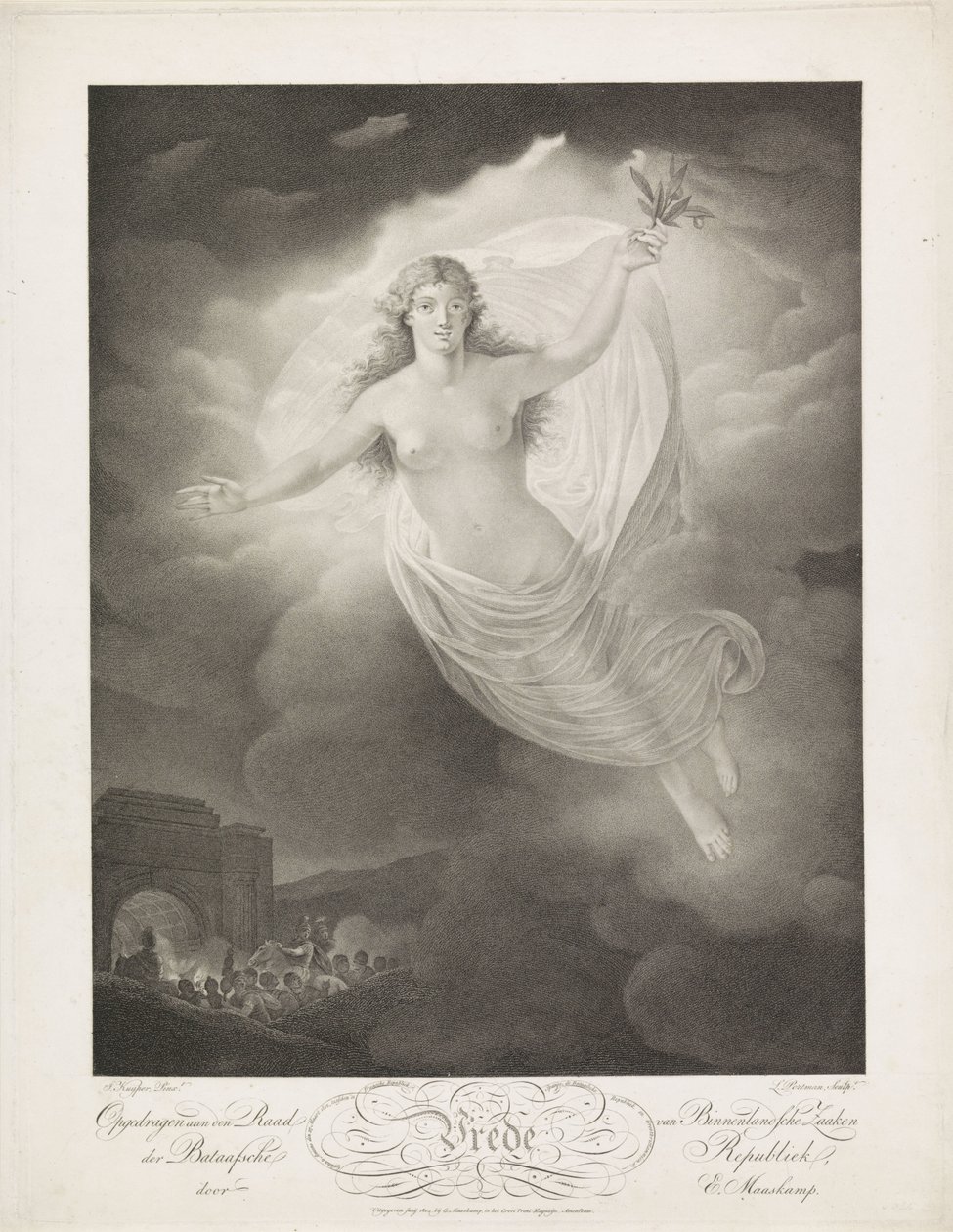 Az amiens-i béke allegóriája, 1802 Béke (cím a tárgyon) alkotó: Ludwig Gottlieb Portman