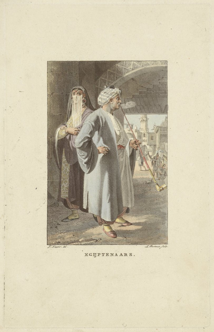 egyiptomiak egyiptomiak (cím a tárgyon) alkotó: Ludwig Gottlieb Portman